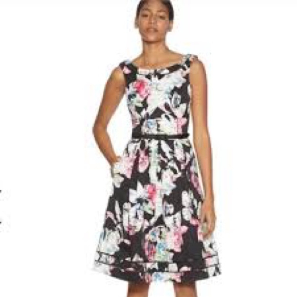 White House Black Market floral dress NWOT